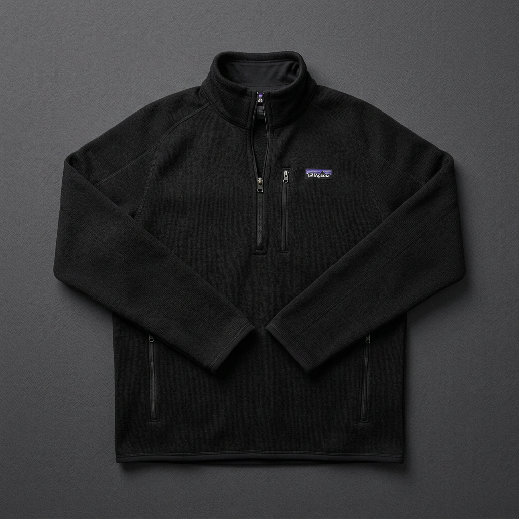 Better Sweater 1/4-Zip Fleece – Black